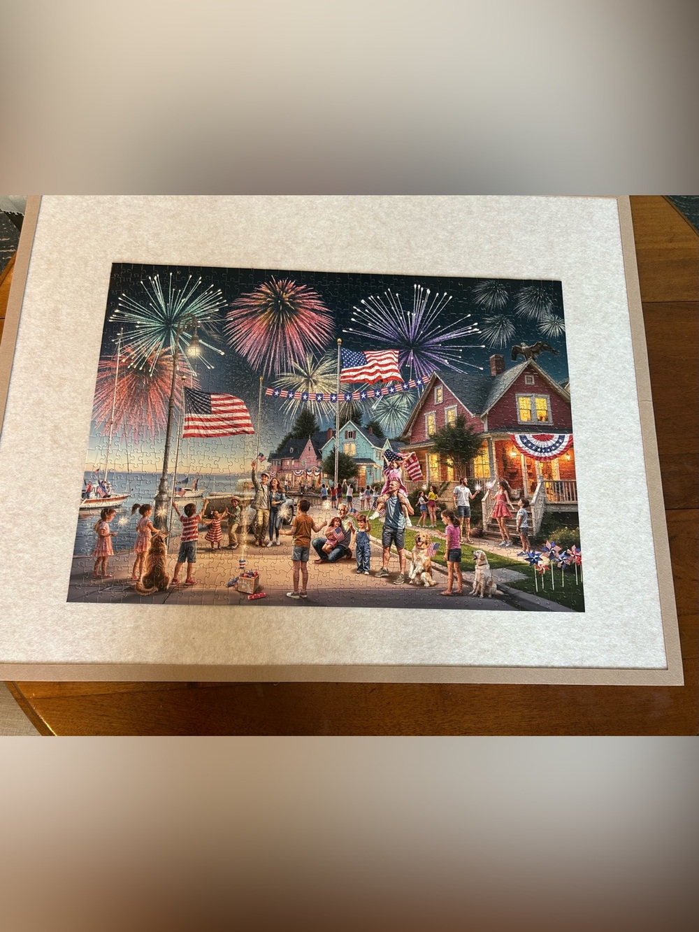 Vermont Christmas Company- 4th of July  Seaside Puzzle Art by Rafael Trujillo